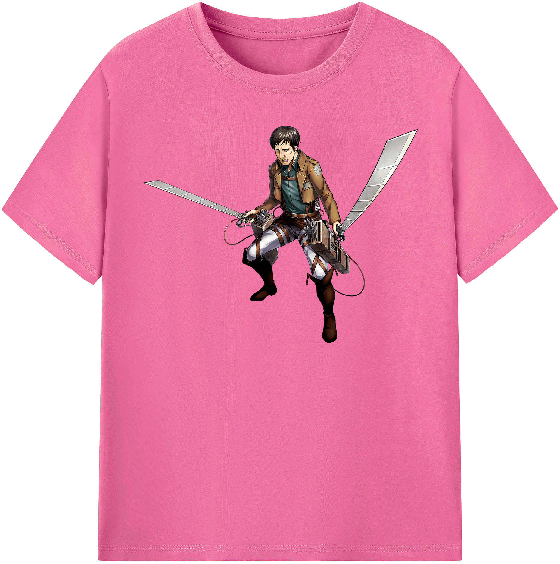 （画像用） 進撃の巨人 Attack on Titan レディースカジュアルプリントTシャツ（綿100％）